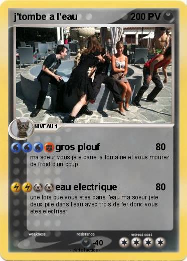 Pokemon j'tombe a l'eau