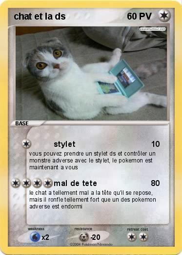 Pokemon chat et la ds