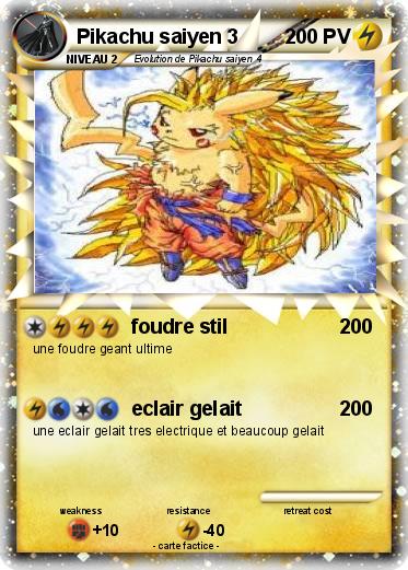 Pokemon Pikachu saiyen 3
