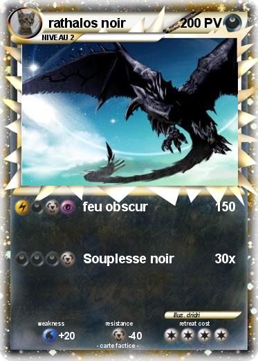 Pokemon rathalos noir