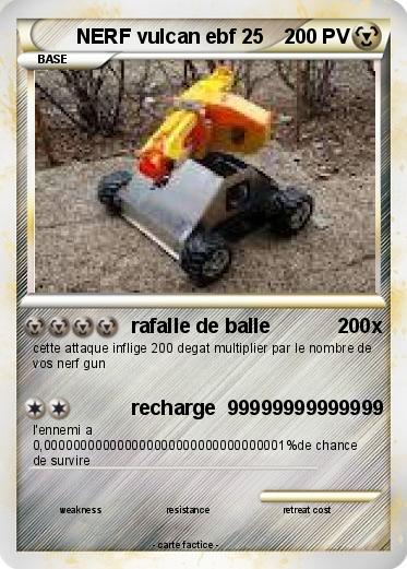 Pokemon NERF vulcan ebf 25