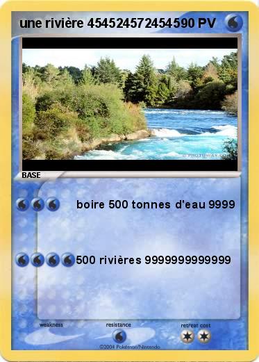 Pokemon une rivière 4545245724545
