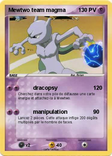 Pokemon Mewtwo team magma