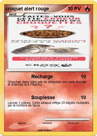 Pokemon croquet alert rouge