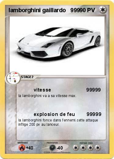 Pokemon lamborghini gaillardo   999