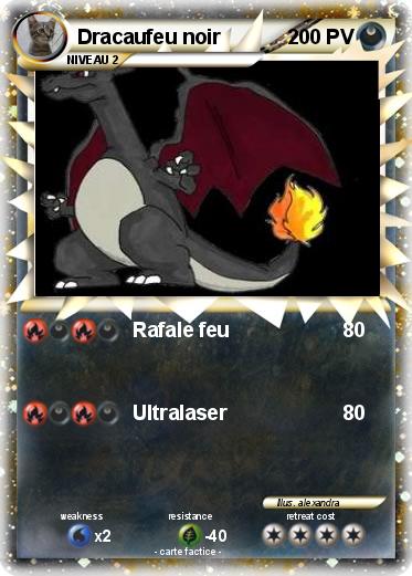 Pokemon Dracaufeu noir