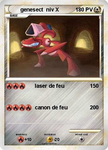 Pokemon genesect  niv X