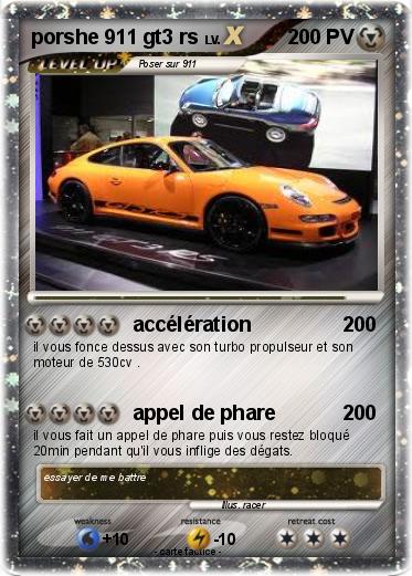 Pokemon porshe 911 gt3 rs