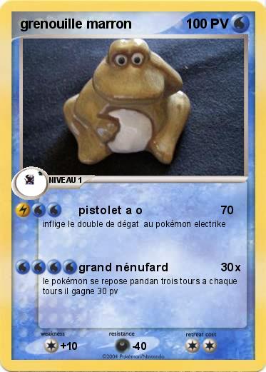 Pokemon grenouille marron
