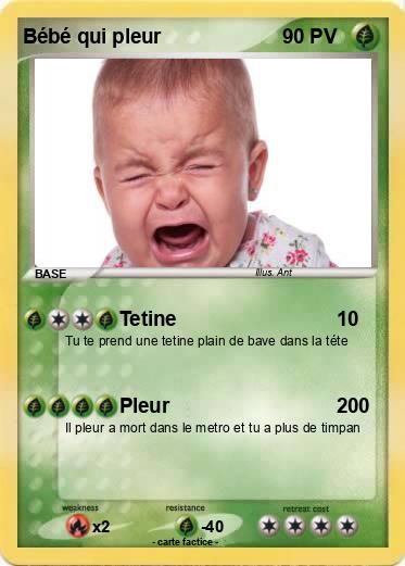 Pokemon Bébé qui pleur