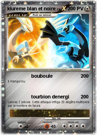 Pokemon kiureme blan et noire