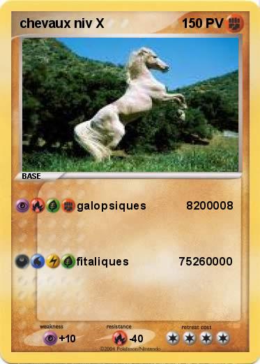Pokemon chevaux niv X