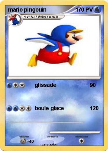 Pokemon mario pingouin