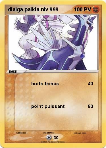 Pokemon dialga palkia niv 999