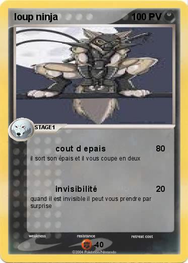 Pokemon loup ninja