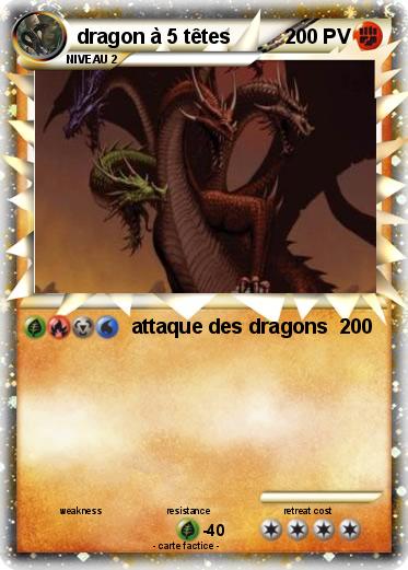 Pokemon dragon à 5 têtes