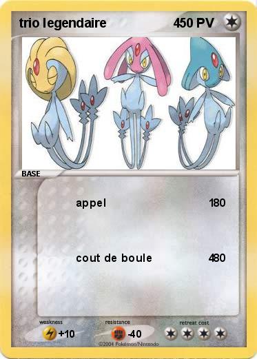 Pokemon trio legendaire                   4