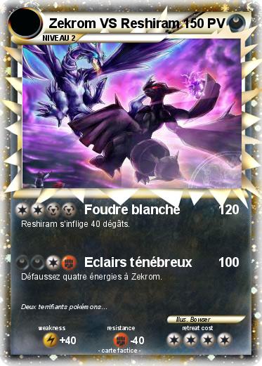 Pokemon Zekrom VS Reshiram