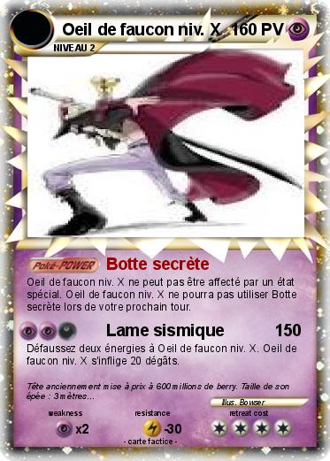 Pokemon Oeil de faucon niv. X