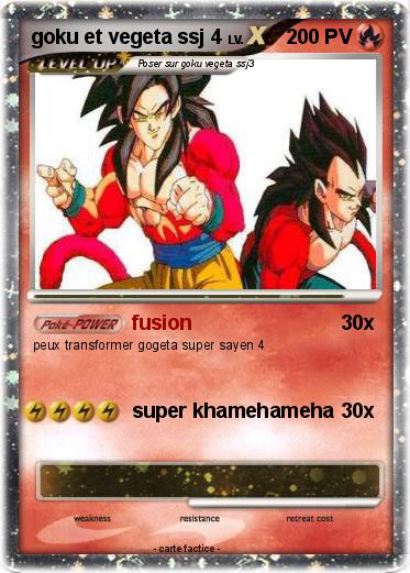 Pokemon goku et vegeta ssj 4