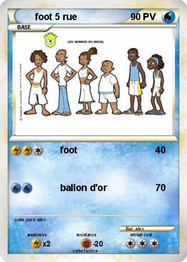 Pokemon foot 5 rue