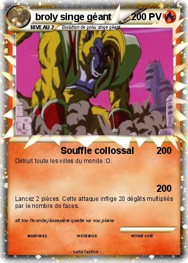 Pokemon broly singe géant
