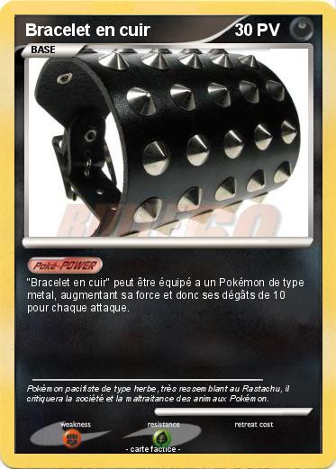 Pokemon Bracelet en cuir