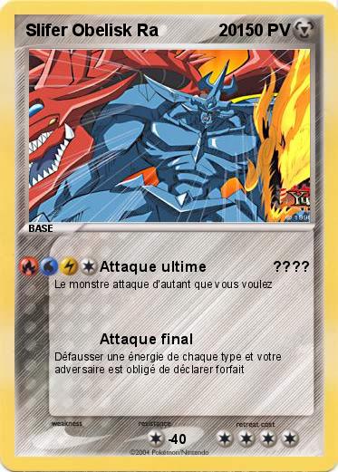 Pokemon Slifer Obelisk Ra             20