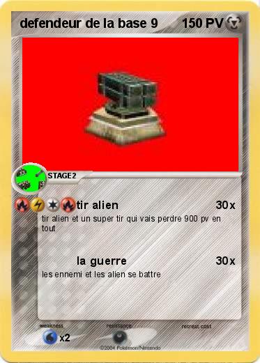 Pokemon defendeur de la base 9