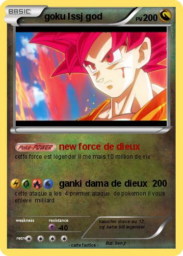 Pokemon goku lssj god