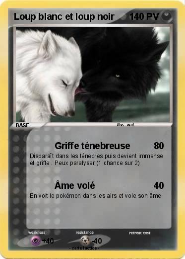 Pokemon Loup blanc et loup noir