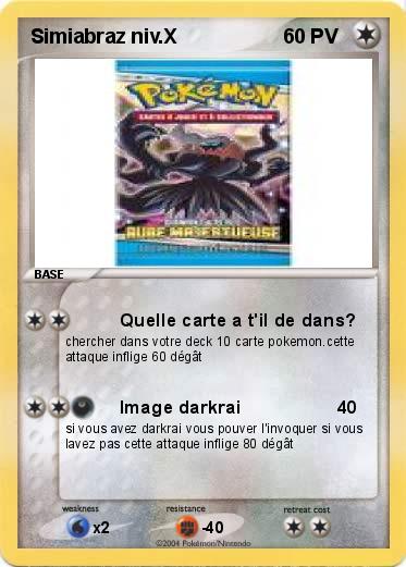Pokemon Simiabraz niv.X