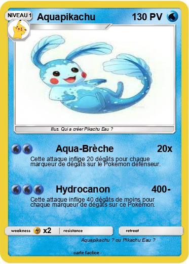 Pokemon Aquapikachu