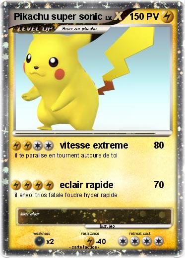 Pokemon Pikachu super sonic