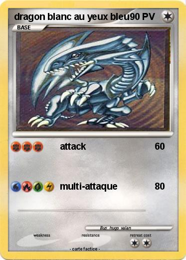 Pokemon dragon blanc au yeux bleu