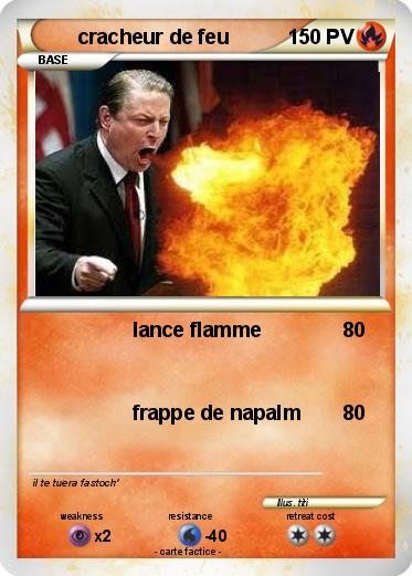 Pokemon cracheur de feu