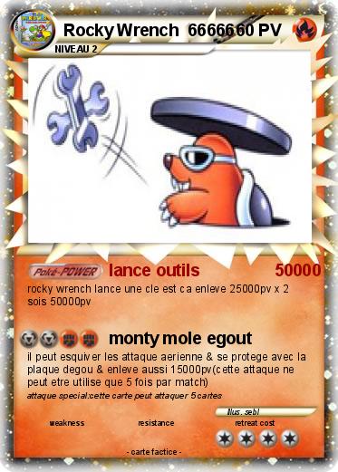 Pokemon Rocky Wrench  66666