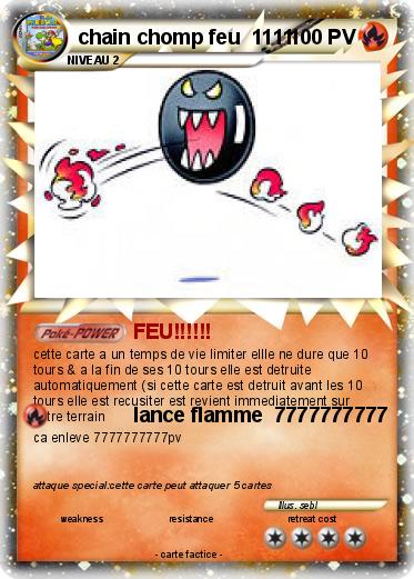 Pokemon chain chomp feu  1111