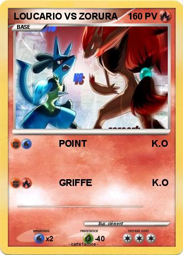 Pokemon LOUCARIO VS ZORURA