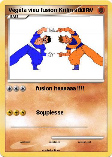 Pokemon Végéta vieu fusion Krilin adulte