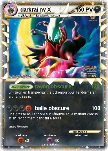 Pokemon darkrai nv X