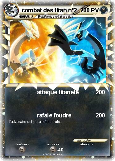 Pokemon combat des titan n°2