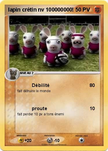 Pokemon lapin crétin nv 100000000!