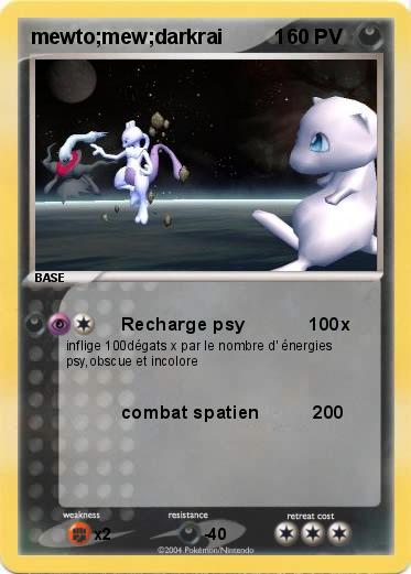 Pokemon mewto;mew;darkrai         1