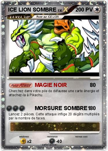 Pokemon ICE LION SOMBRE
