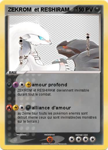 Pokemon ZEKROM  et RESHIRAM      