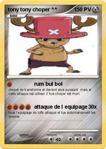 Pokemon tony tony choper ^^