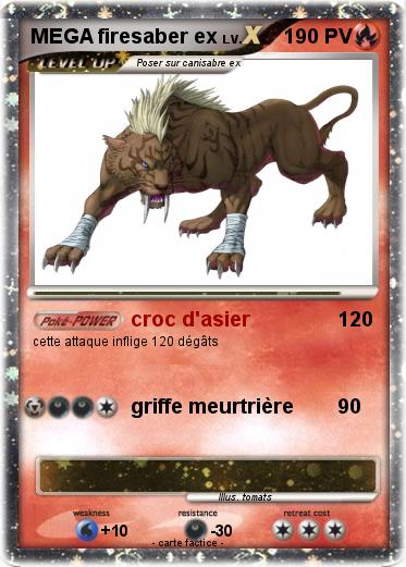 Pokemon MEGA firesaber ex