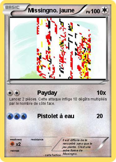 Pokemon Missingno. jaune