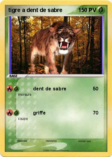 Pokemon tigre a dent de sabre